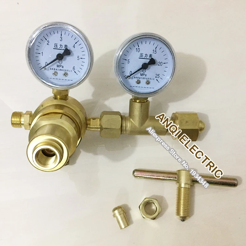 Азот G5/8 ''высокого давления Редуктор газа регулятор клапан манометр 6*25