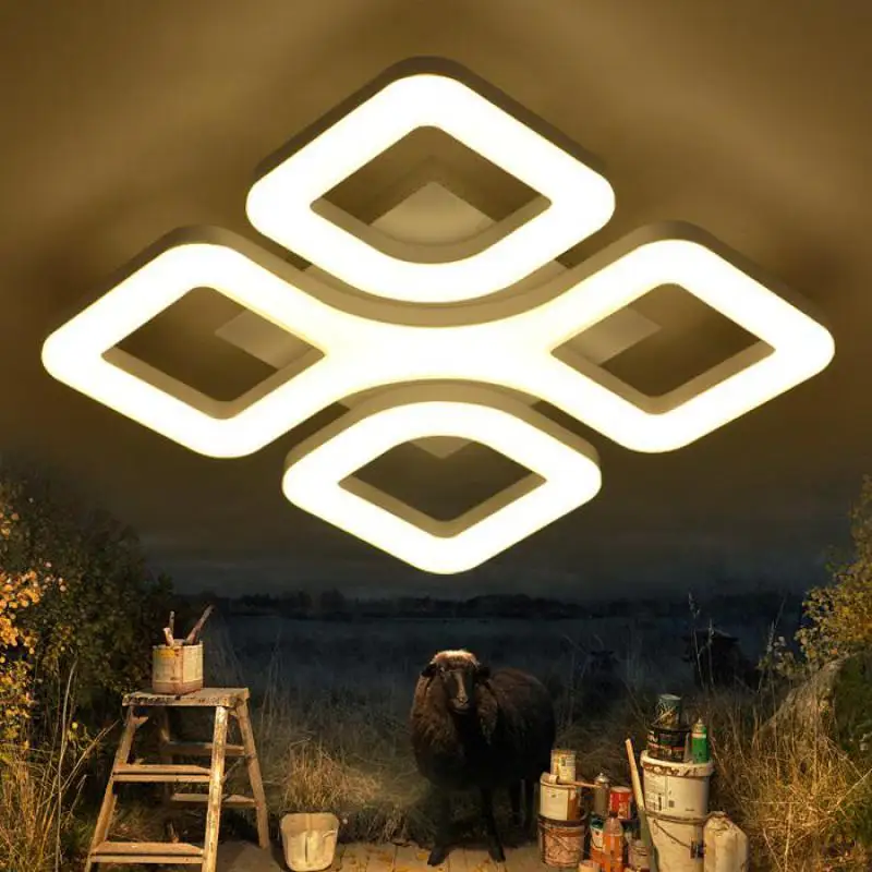 Кабинет квадратный светодиодный потолочный светильник lamparas Современная