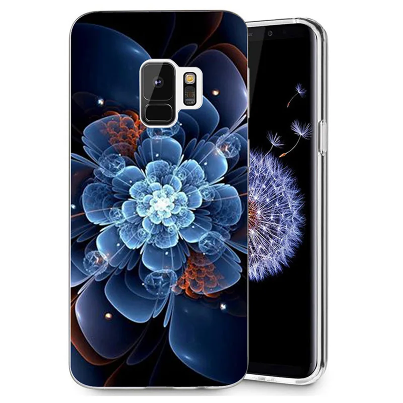 Чехол для Samsung Galaxy S3 S9 S9Plus S8 Plus S7 edge Note 8 TPU coast azure бабочка пейзаж Флора окрашенные