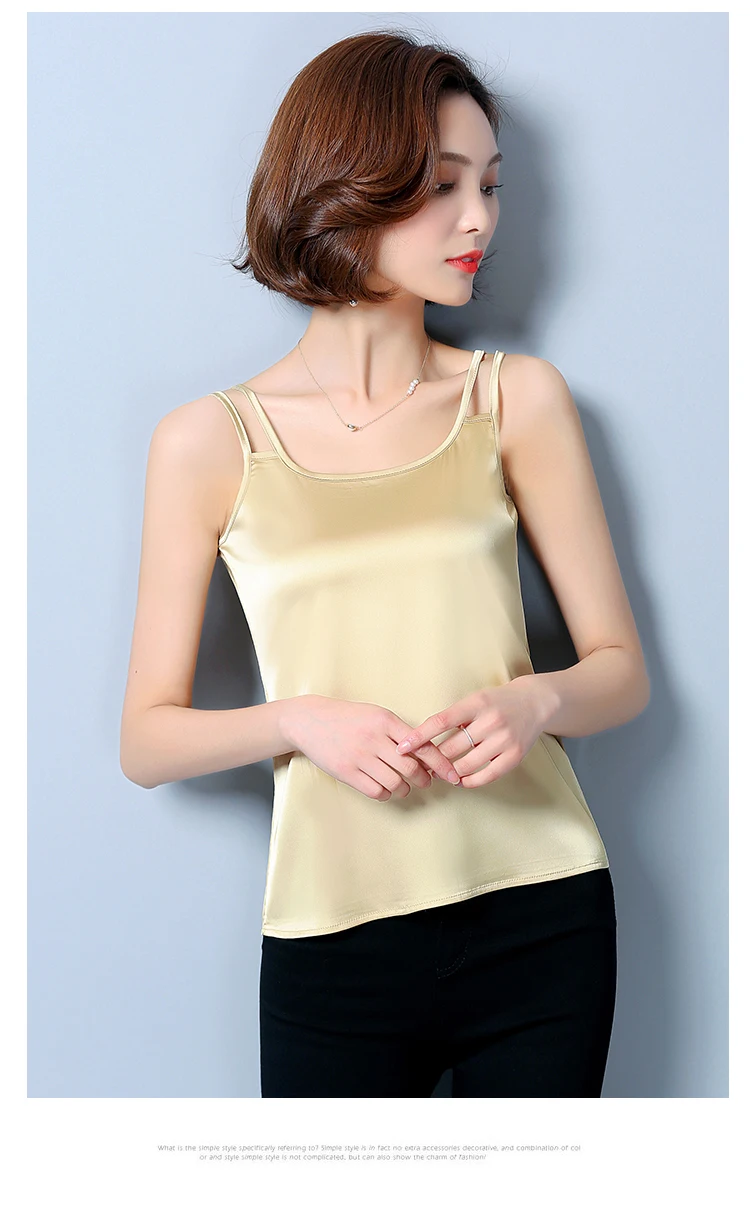 Gkfnmt, летние женские топы,, Модная шелковая блузка, тонкая, без рукавов, blusa feminina, крутые футболки, рубашки размера плюс 3XL