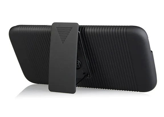 Чехол кобура 2 в 1 комбинированный Жесткий с подставкой и зажимом для ремня Samsung