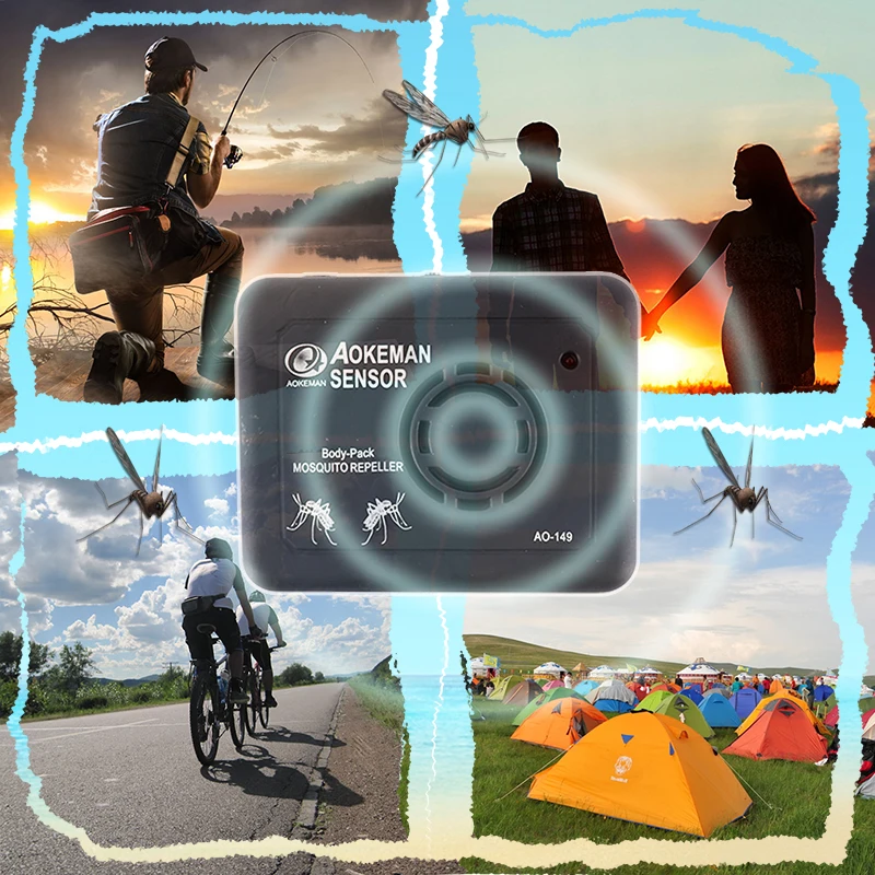 

Outdoor Electronic Portable Repellents Ultrasonic Anti Mosquito Repeller Insect Repellent Pest Reject Control Mosquitos Kill