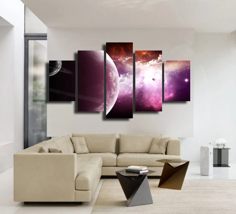 5 шт Домашний Декор холст Книги по искусству изображение планета Вселенная