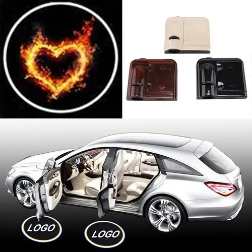 2 шт. беспроводной автомобильный теневой Дверной Свет проектор логотип Led Добро