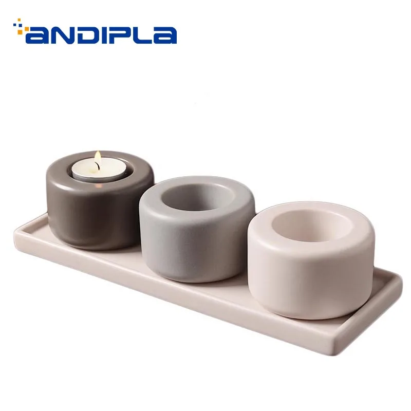 Подсвечник в скандинавском стиле керамический подсвечник романтические свечи