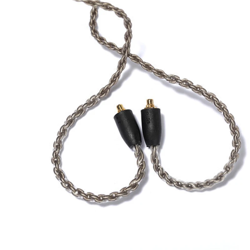8 Share MMCX кабель для Shure SE215 SE535 SE846 UE900 наушники гарнитура с серебряным покрытием