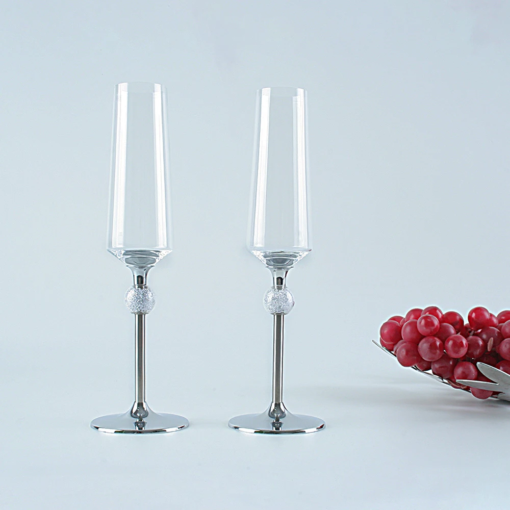 Свадебный хрустальный бокал для шампанского Cristal Champagne французский