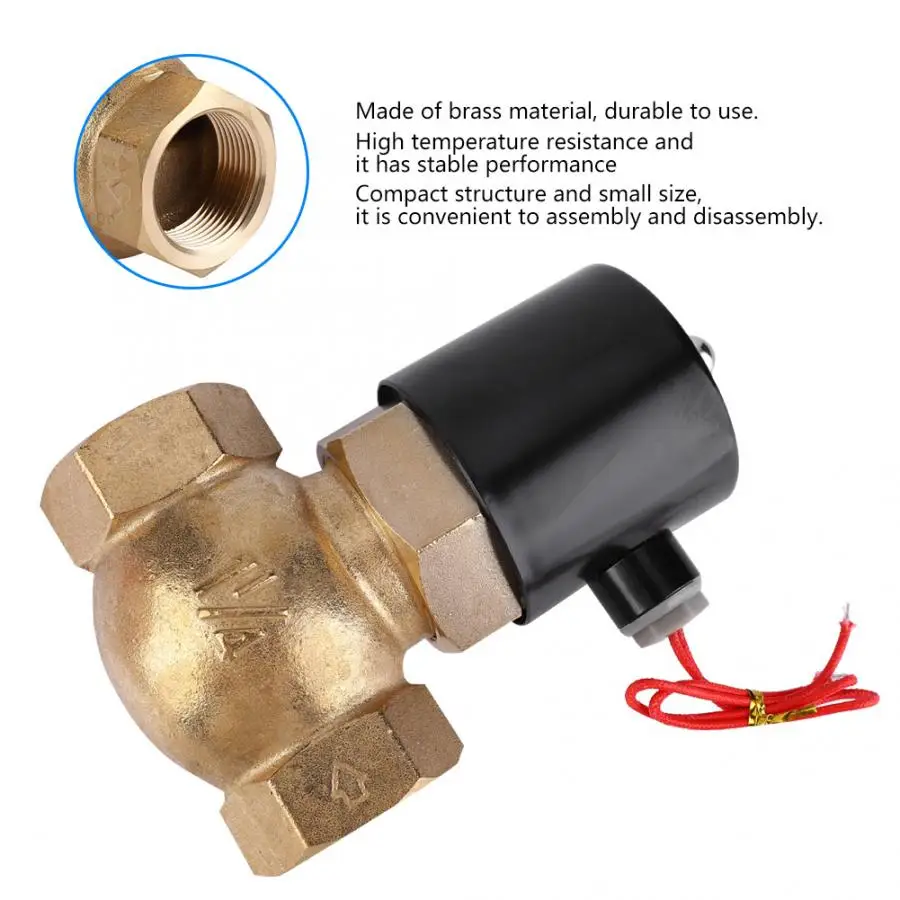 Латунный двухсторонний нормально Соленоидный клапан для паровой воды|Клапан| |