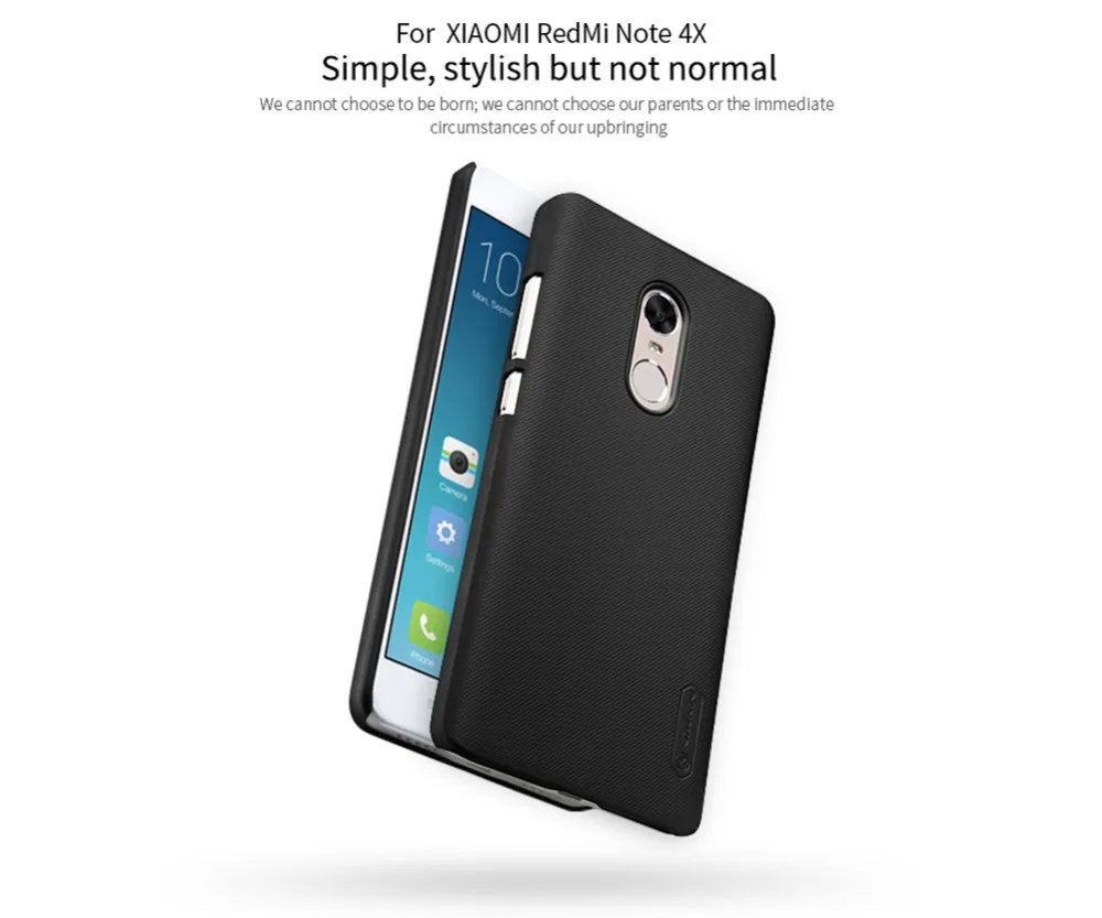 Для Xiaomi Redmi Note 4 чехол Nillkin супер матовый защитный чехол задняя крышка для Redmi Note 4X матовый пластиковый жесткий чехол