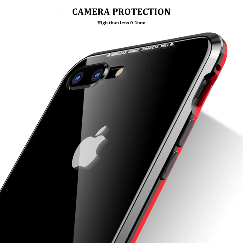 Стеклянный Магнитный чехол для iPhone XR прозрачный роскошный полностью