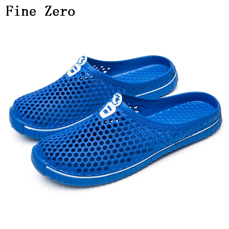 

Men Summer Sandals Hollow Out Mesh Breathable Lovers Slippers Unisex Casual Beach Shoes Flats Flip Flops zapatos hombre