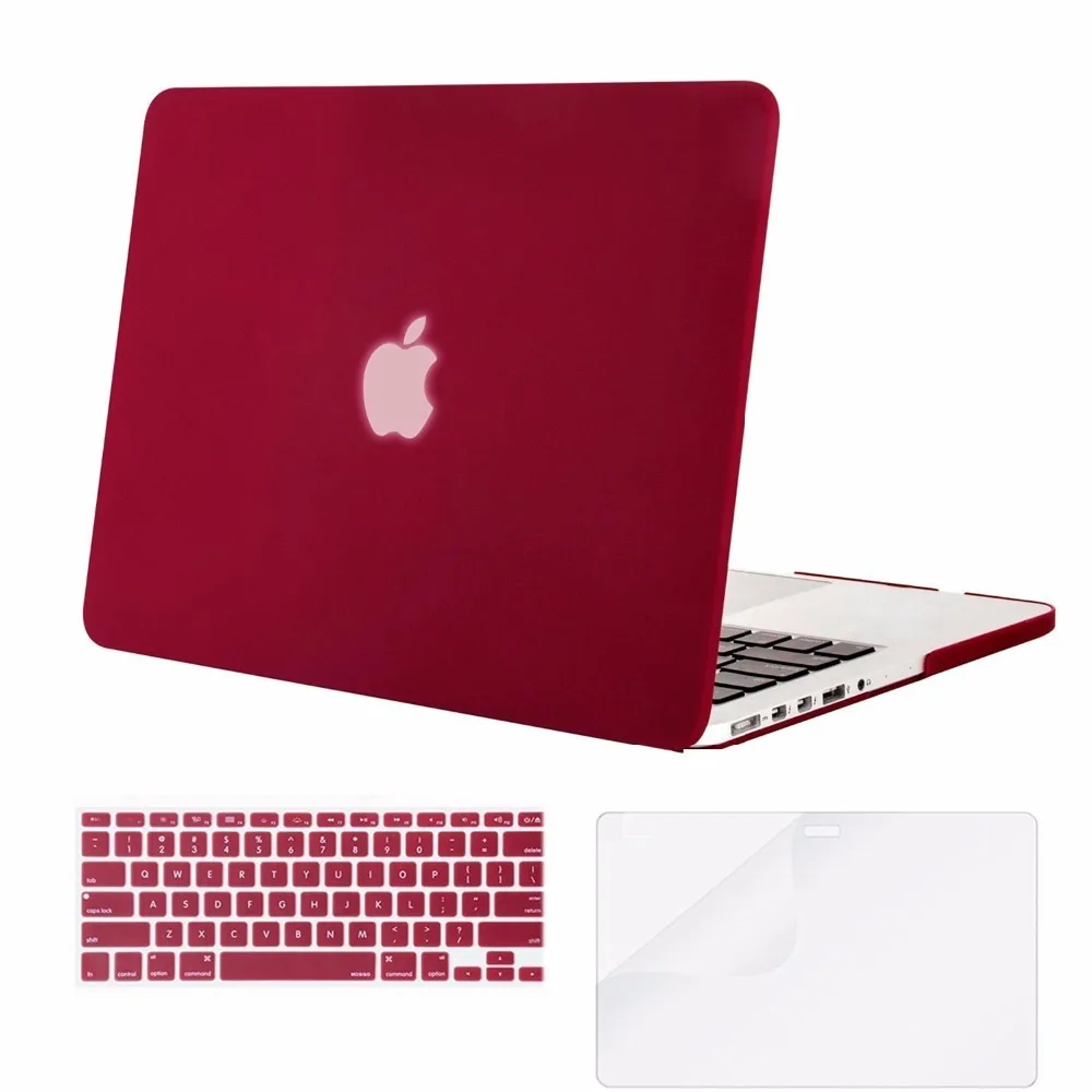 Mosiso жесткий матовый чехол для ноутбука Macbook Pro 13 Retina A1502 A1425 2012 2016 года + силиконовый