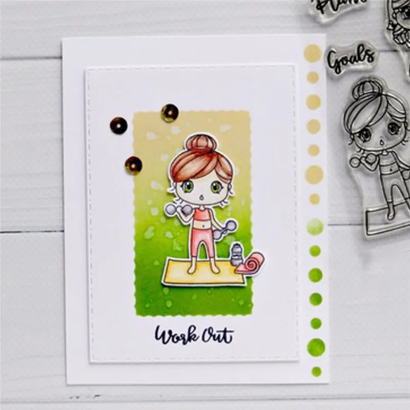 GJCrafts девушка счастливое время резки металла умирает Новый 2019 для Крафтовая