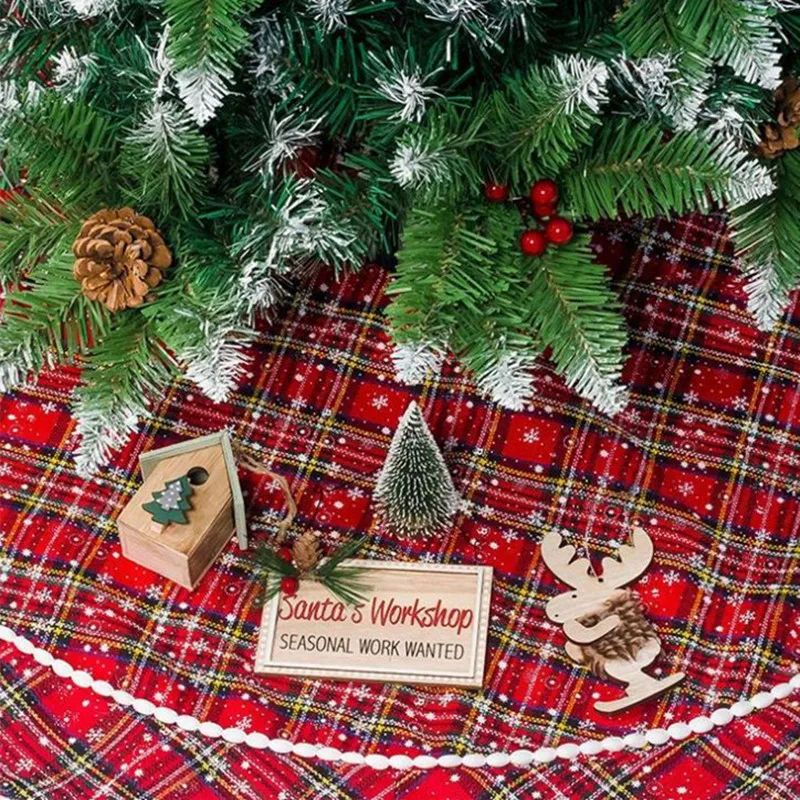 Navidad Рождественская елка юбка круглый ковер рождественские украшения для домашний Коврик для пола год Рождество керст елка юбки