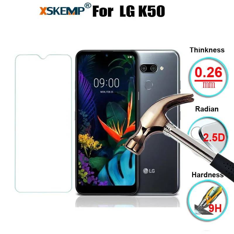 XSKEMP для LG G8 тонкий/G8s тонкий/K50/K40/Q60/V50 ThinQ натуральная абсолютная новинка! Премиум закаленное Стекло Экран Защитная пленка для покрытия