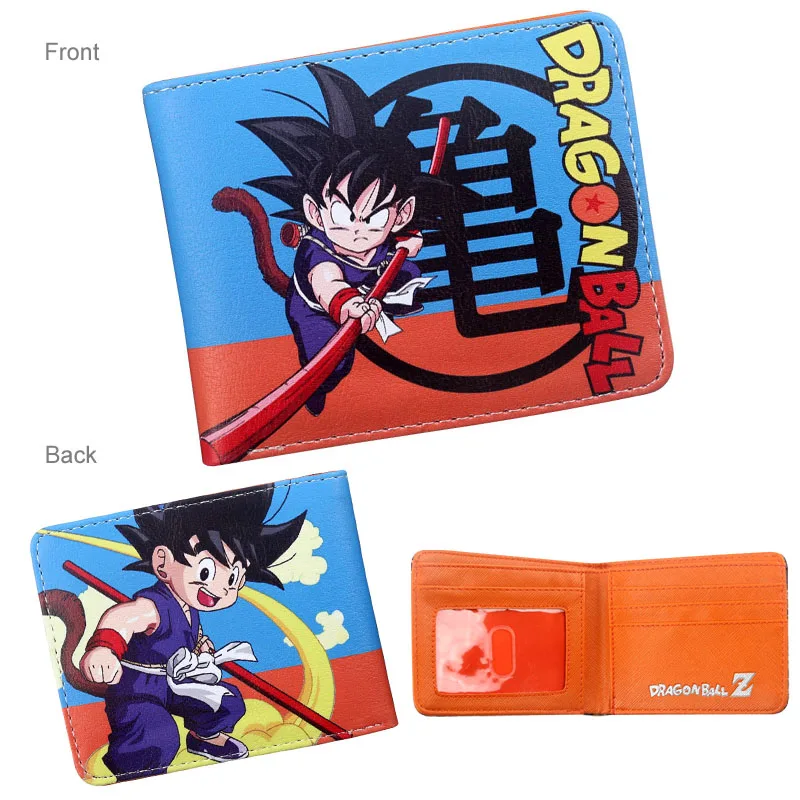 Классический Аниме Dragon Ball Z кошелек Гоку Супер Saiyan студентов держатель кредитной карты кошелек Двойные ID Наличные Кошелек - Цвет: DBZ-05