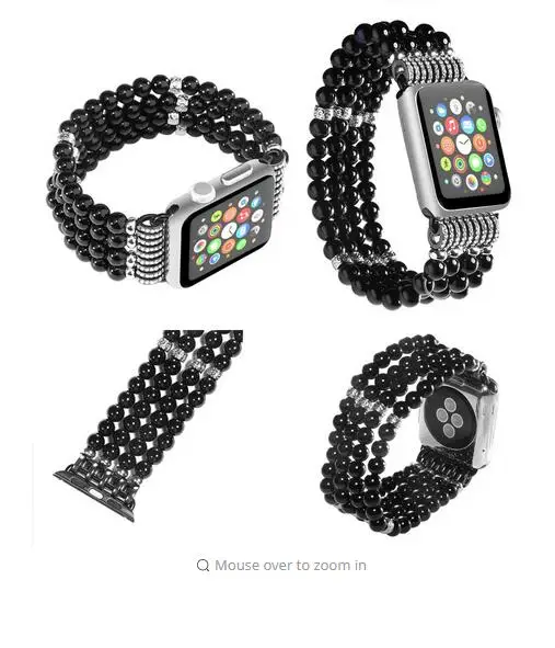Goosuu Роскошные Агат ремешок для Apple Watch 38mm 42 мм серии 1 2 3 iwatch ремешок|band for apple watch|for