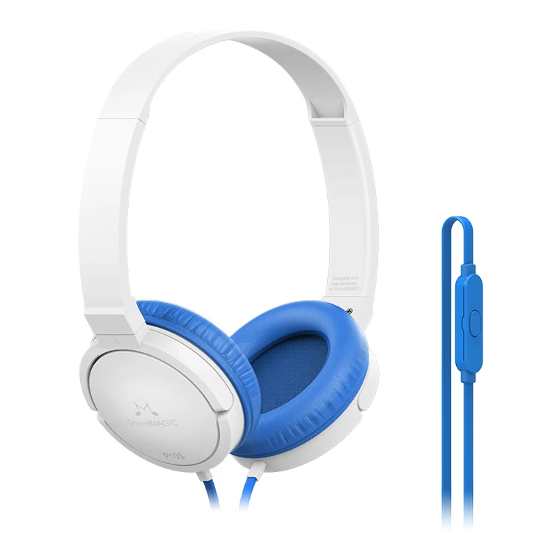Новинка, наушники Soundmagic p10s, портативные, ремень, провод, гарнитура с микрофоном, складной дизайн, легко носить с собой