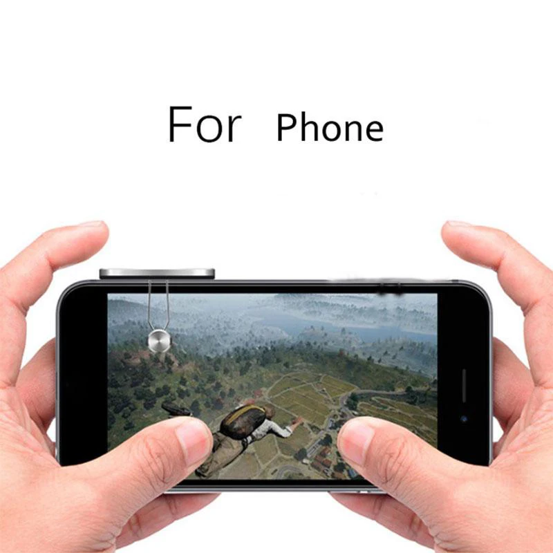 1piece-for Phone Для iPad Android планшет металлический игровой триггер для мобильного телефона геймпад для ножей/правила выживания/PUBG игра кнопка огня - Цвет: 1piece-for Phone