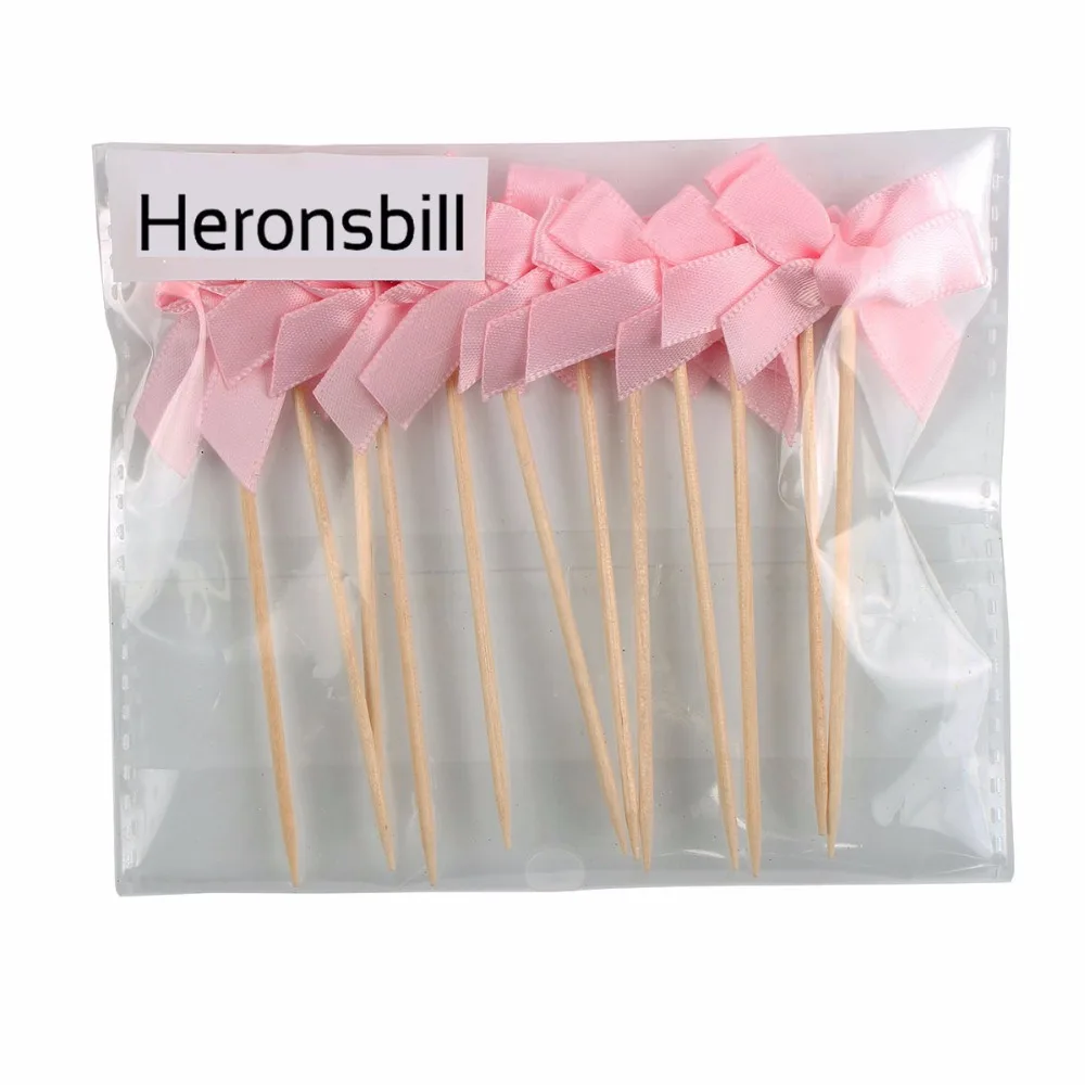 Heronsbill 20 штук бантик кекс Toppers украшения для свадебного стола Дети День рождения