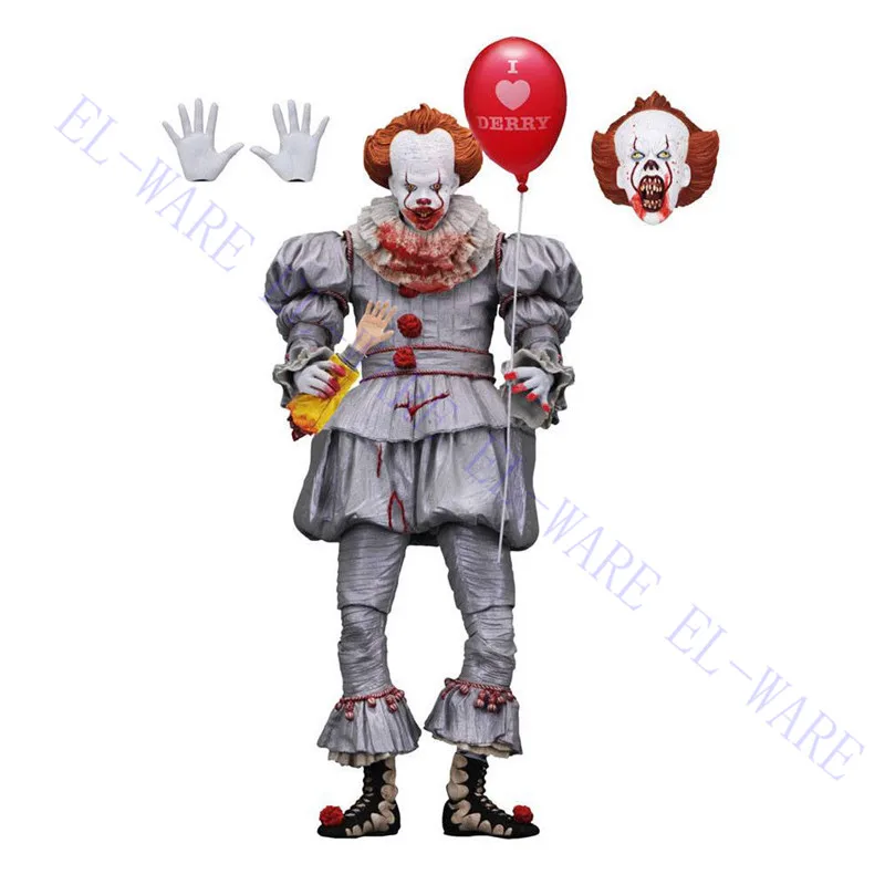 7 дюймов NECA 2017 IT Move &quotPennywise I сердце Дерри воздушный шар кровавый ПВХ фигурка