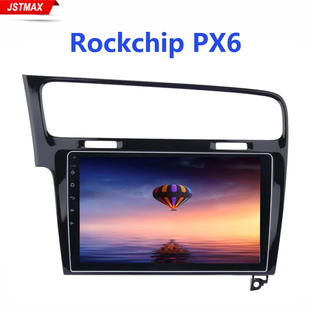 10 2 IPS Android 9 0 PX6 Автомобильный мультимедийный один Din GPS Navi для Volkswagen Golf 7 2013 2014 2015 2016