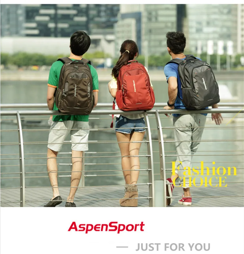 Aspensport, модный мужской рюкзак, Большой Вместительный бизнес рюкзак, Женский школьный рюкзак, подходит для ноутбука 1"-17", дорожные сумки