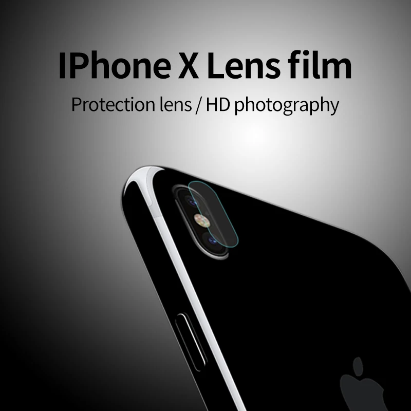 2 шт./лот прозрачная защитная пленка для объектива камеры iPhone X 10 закаленное