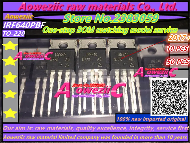 Aoweziic+ 10 шт-50 шт новые импортные оригинальные IRF640 IRF640PBF TO-220 MOS FET 18A 200V