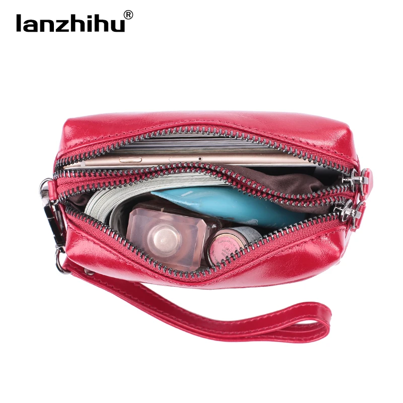 Модный кошелек из натуральной кожи для монет женщин брендовый дизайн двойная