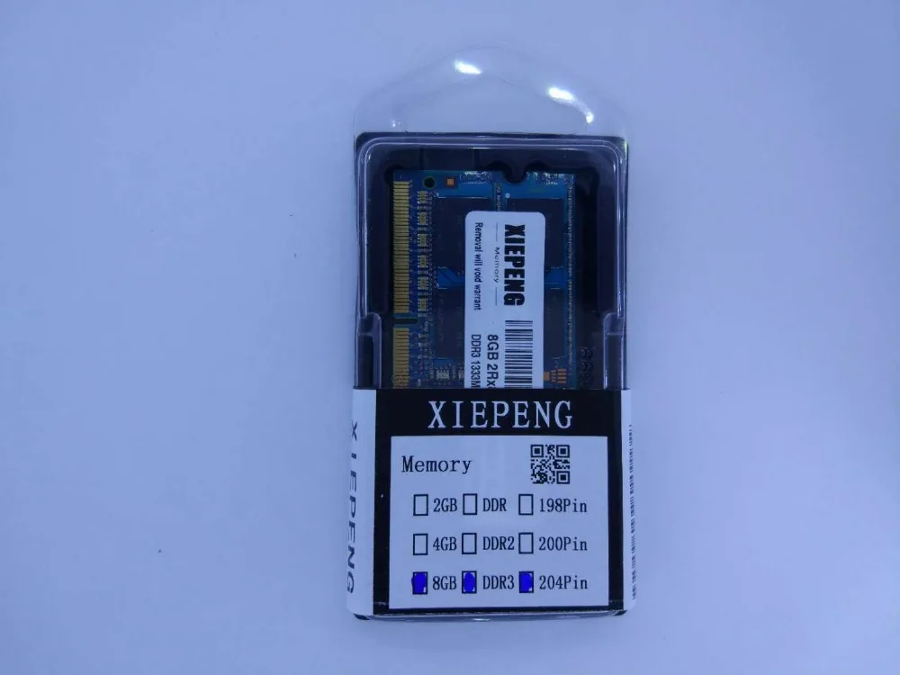 8GB 2Rx8 PC3-10600S 1333 MHz DDR3 4gb 1333 MHz Память ноутбука 2G pc3 10600 ноутбук 204-PIN SODIMM ram