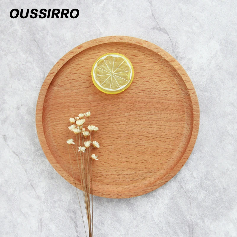 1 шт. японские произведения деревянные фрукты десерты блюдо круглая деревянная