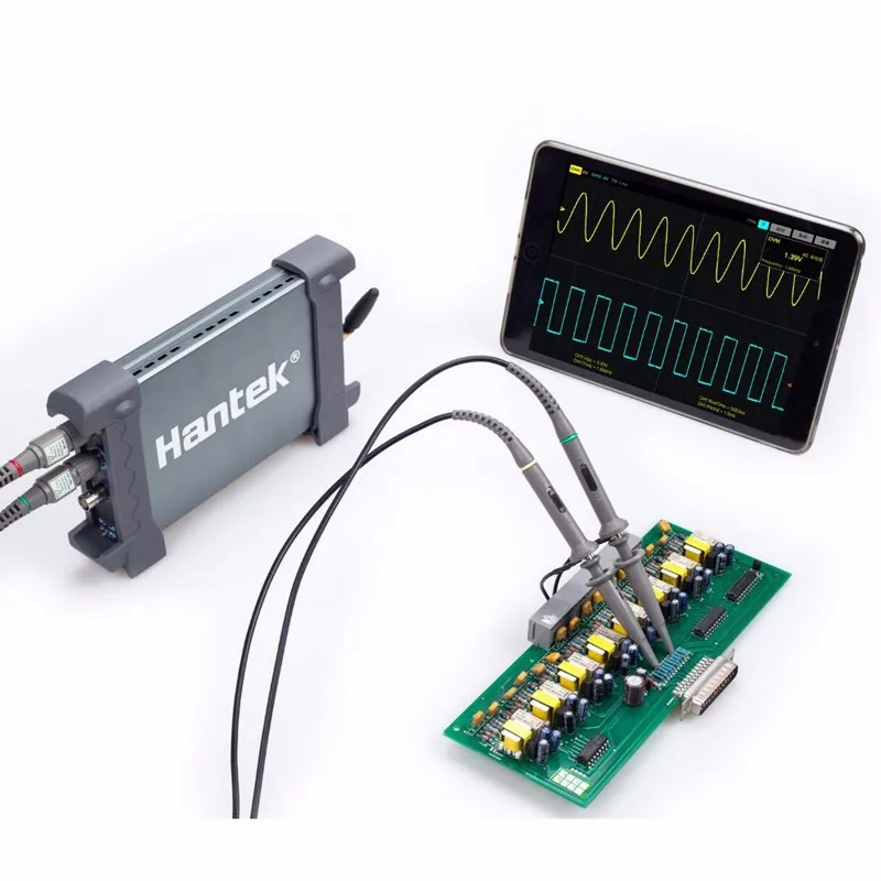 Hantek iDSO1070A 2 канальный USB цифровой мини осциллограф WIFI Поддержка Android IOS|digital