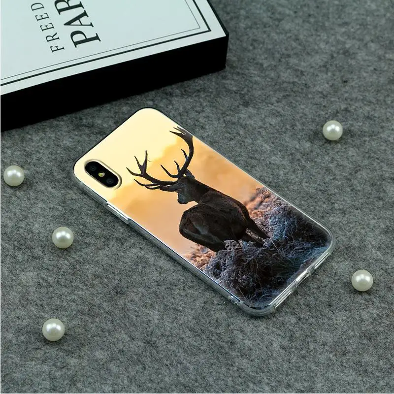 Watercolour deer Phone Case For Huawei P10/P8lite/P10lite/honor6A/honor9 TPU soft back cover | Мобильные телефоны и
