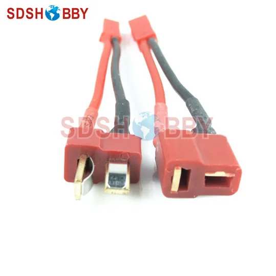 Штекер JST + T штекер A B с силиконовым кабелем 18awg L60 мм|t plug|jst plugsilicone cable |