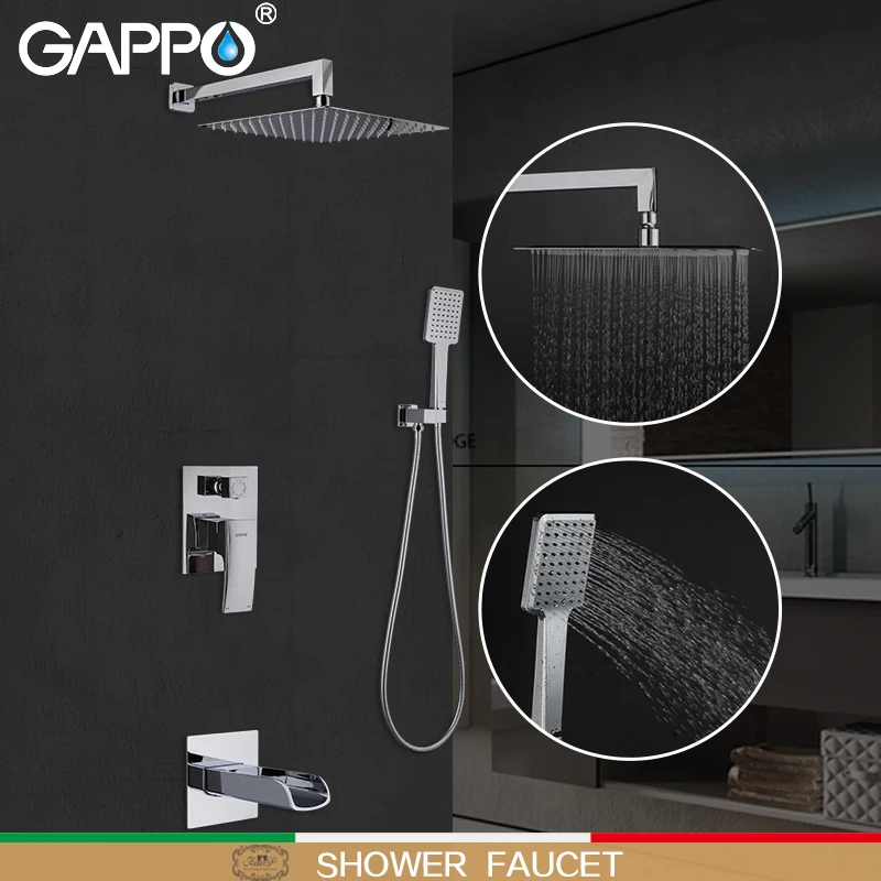 GAPPO смеситель для душа ванной набор кран душевая панель ванная комната водопад