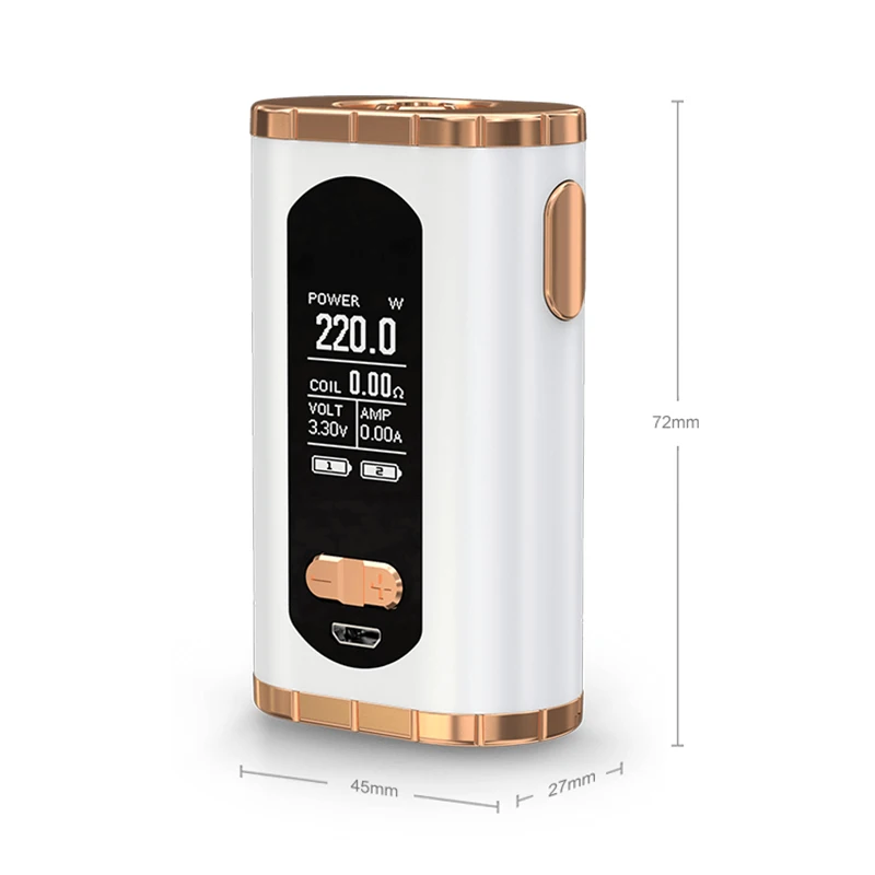 Оригинальный Eleaf Invoke 220 Вт коробка мод электронные сигареты Vape 1 3 дюймов дисплей