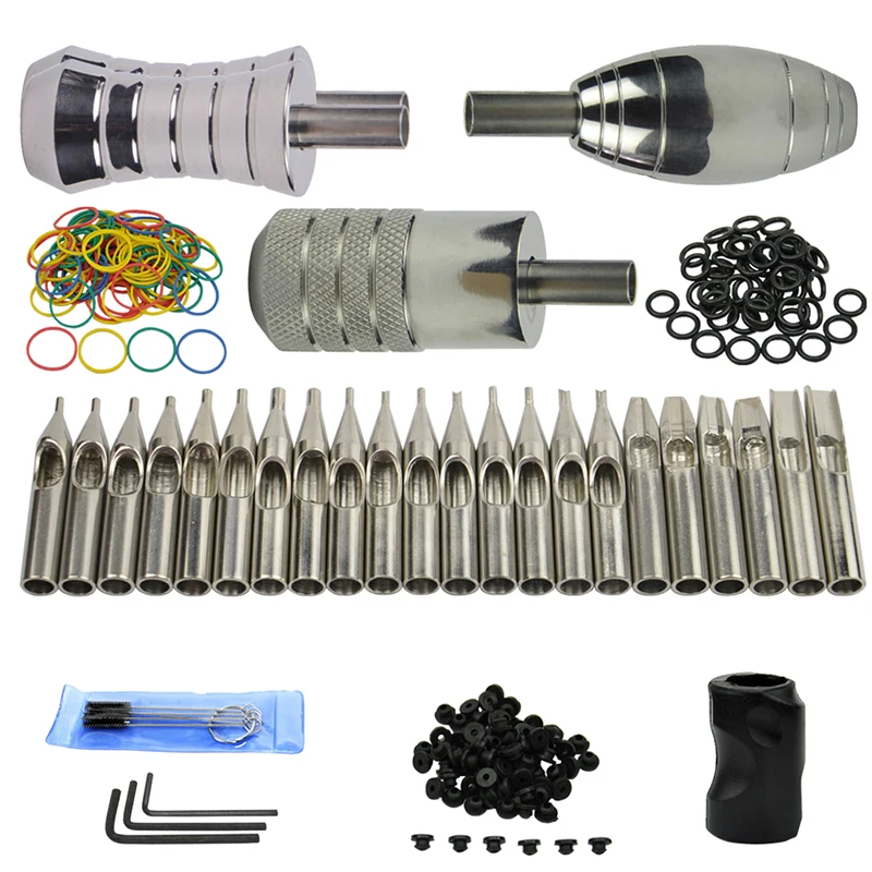 3 шт. насадки для тату ручки из нержавеющей стали 50 шт.|stainless steel tattoo grip|tattoo griptattoo tubes