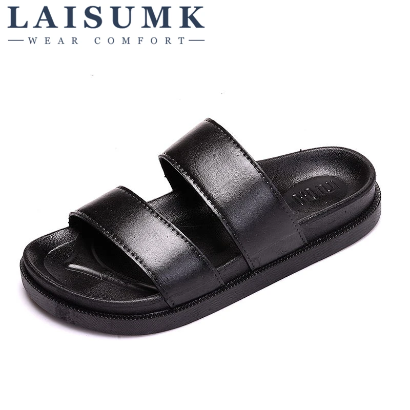Пляжные тапочки LAISUMK для женщин ПВХ массажные резиновые унисекс модные прогулок