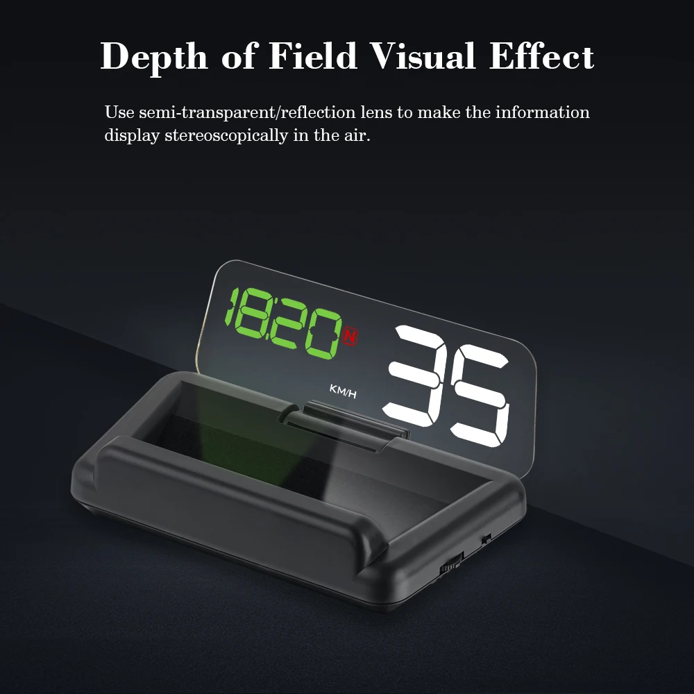 Realcoo 5 0 дюймов gps HUD автомобильный дисплей проектор на лобовое стекло измеритель