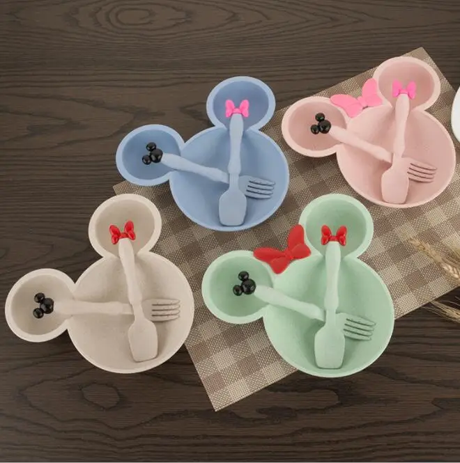 Набор посуды для детей 3 шт./компл.|feeding set|kids bowlchild plate set |