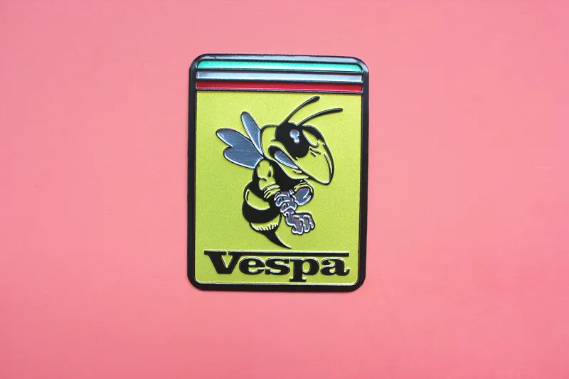 Наклейка пчела Vespa из хромированной латуни для Piaggio | Автомобили и мотоциклы