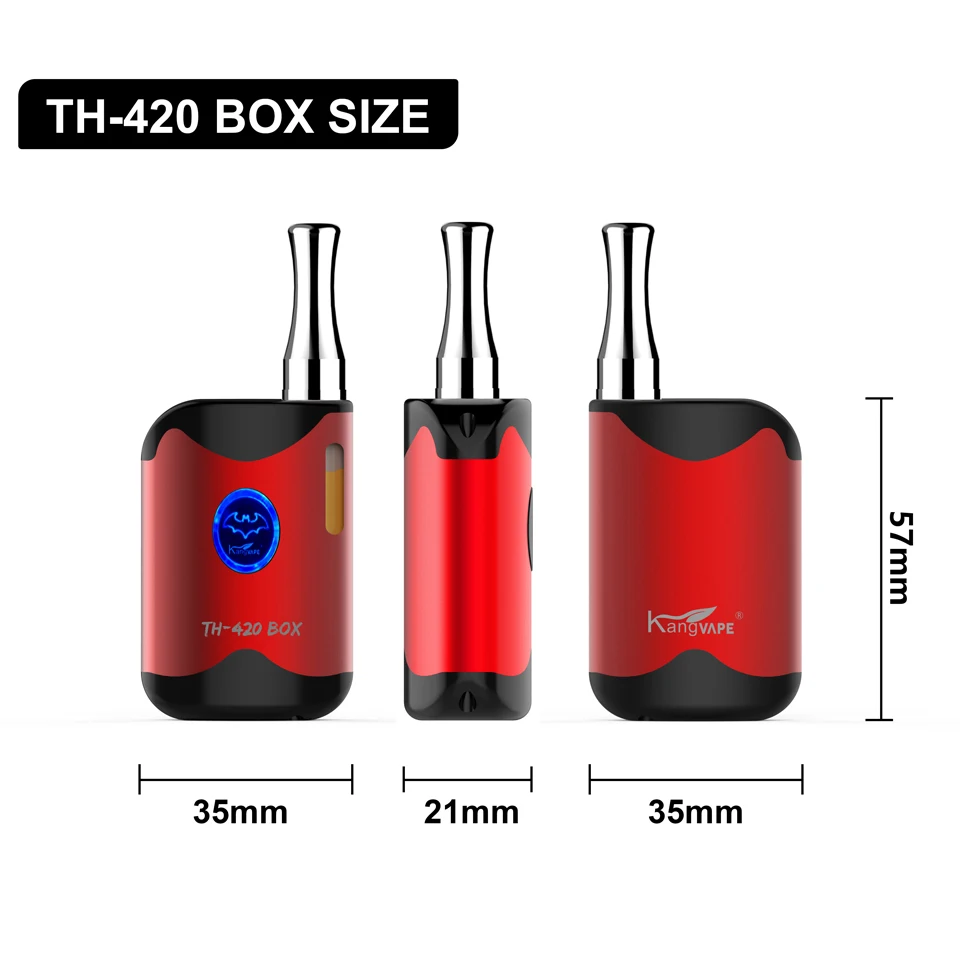 Kangvape TH 420 коробка мини CBD вейп все в одном электронная сигарета с 1.2ом 0 5 мл бак