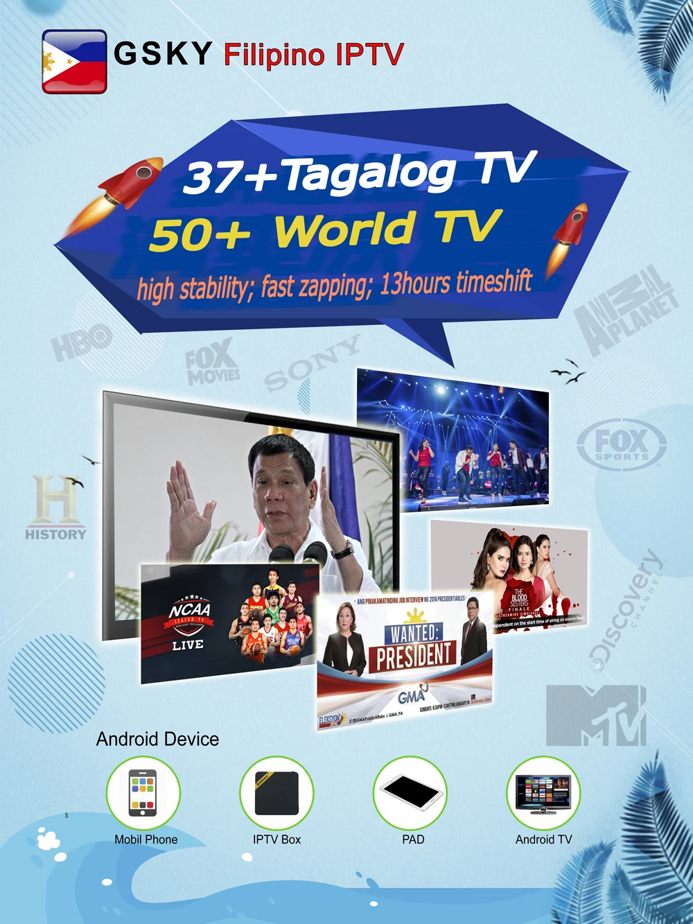 2 Гб 16 Гб ANMAX filipino tv box android 7,1 С месяц подписки открыть 40 pinoy tv