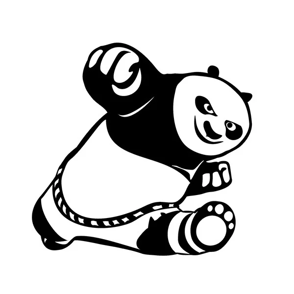 Забавные Стикеры забавные милые с рисунком кунг фу Панда для крутой виниловые