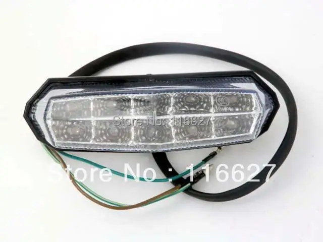 Бесплатная доставка прозрачный светодиодный тормозной задний фонарь для Yamaha Dual