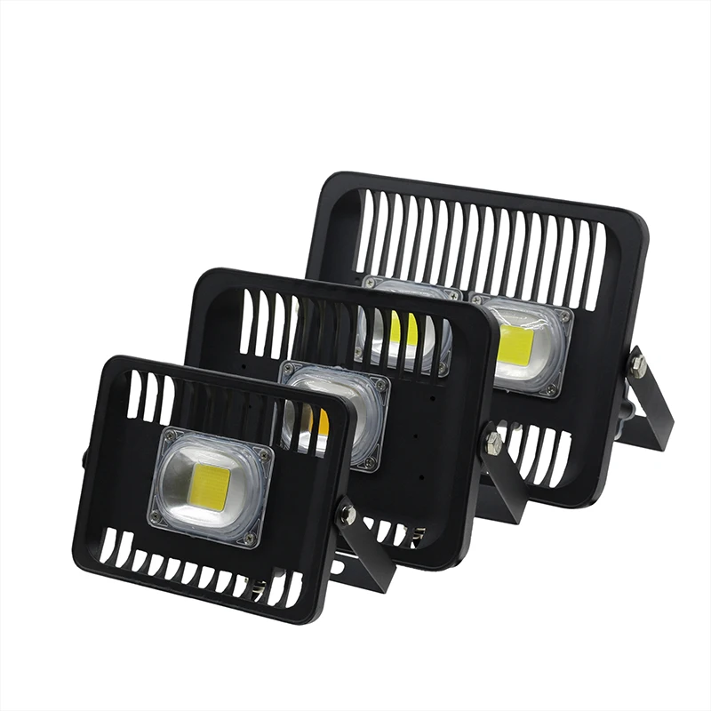 Светодиодный прожектор светильник 30W 50W 100W AC 110V 220V IP66 Водонепроницаемый умная ИС(интеграционная схема светодиодный COB Точечный светильник Настенный Сад проектор теплый белый холодный белый