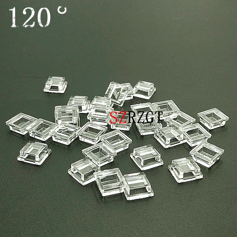 100 шт. светодиодные линзы коллиматор отражатель для 5050 SMD 30 60 120 градусов 10X8mm очки