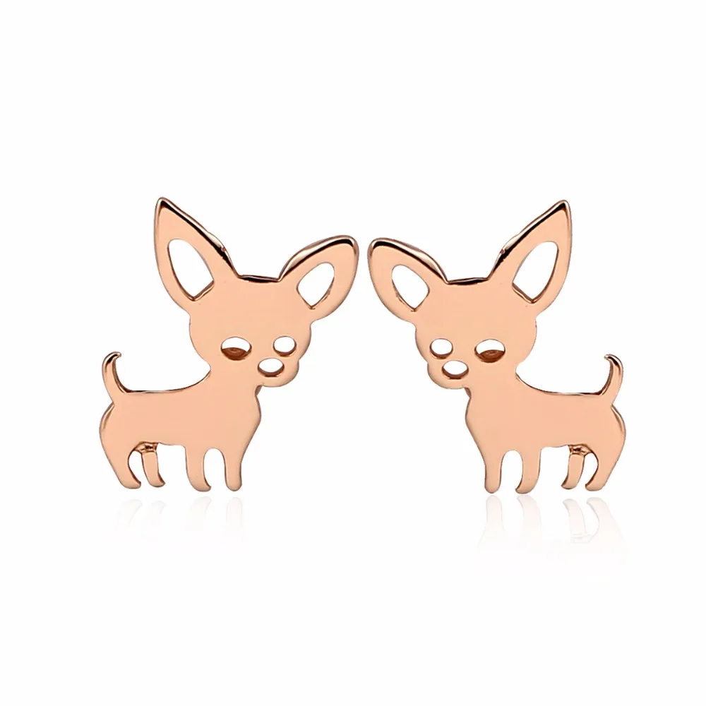 

Daisies 1Pair New Arrival Chihuahua Earrings for Women Cute Dog Studs Statement Jewelry Animal Earrings Party Gift Kid