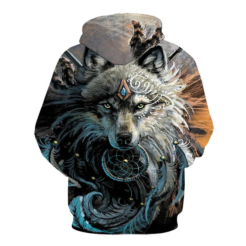 Wolf Warrior by SunimaArt толстовки унисекс с капюшоном дропшиппинг толстовка изображением